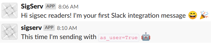 slack messaging api